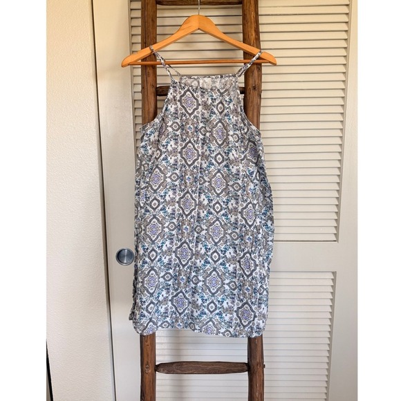 Sadie and sage Floral Print square Neck Dress Sleeveless Casual Summer  Dress M - Picture 2 of 5